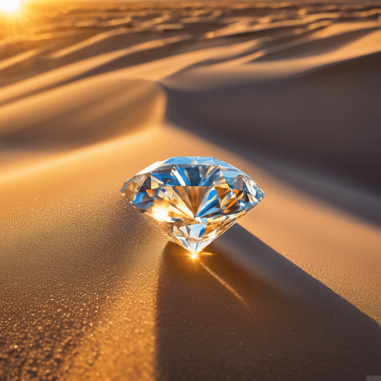حجر الماس في الصحراء